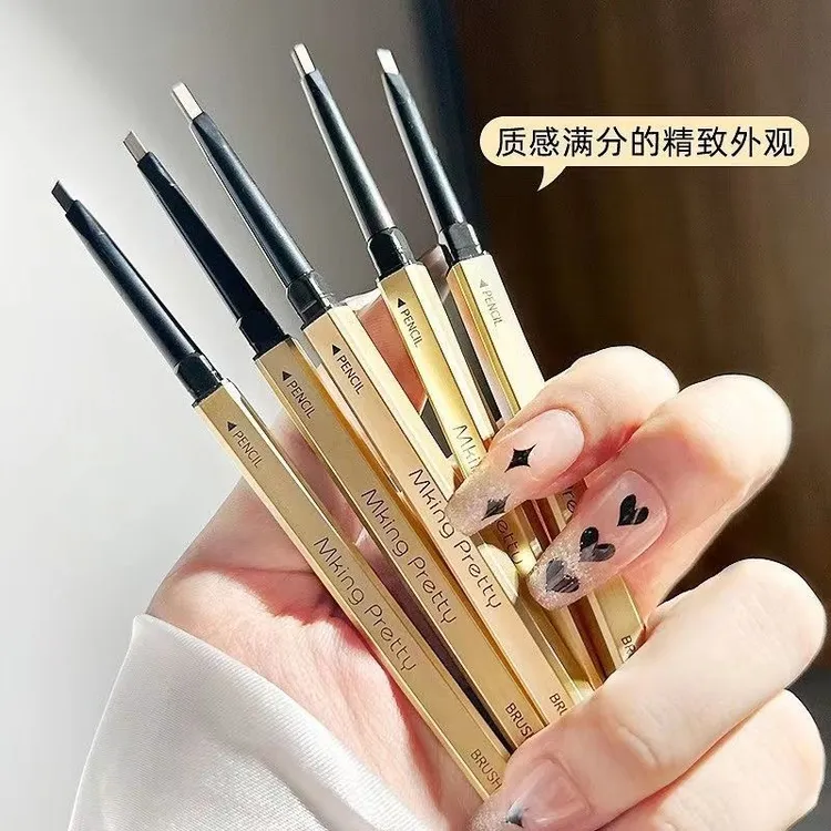 新款小金条眉笔细头超细防水防汗不掉色根根分明新手持久懒人学生