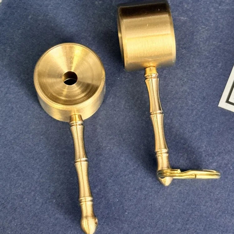 森舍黄铜户外鸡哨鸟哨户外求生哨铜口哨挂件竹节柄哨子钥匙扣挂件