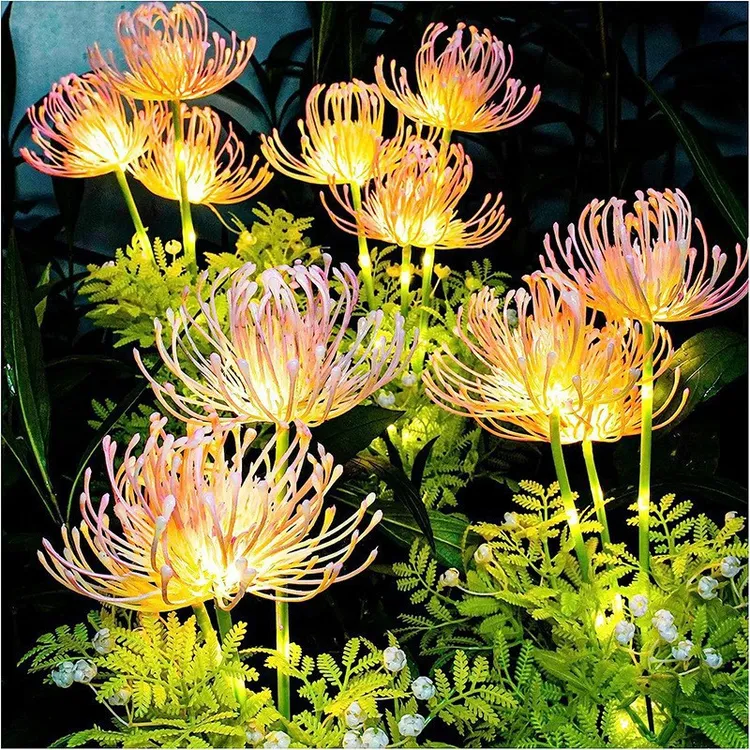 太阳能花灯彼岸花布置防水夜灯草坪发光庭院氛围灯彩灯氛围灯