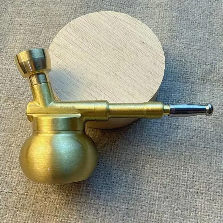 新款可伸缩式黄铜葫芦型四合一两用型实用手把件复古装饰品摆件
