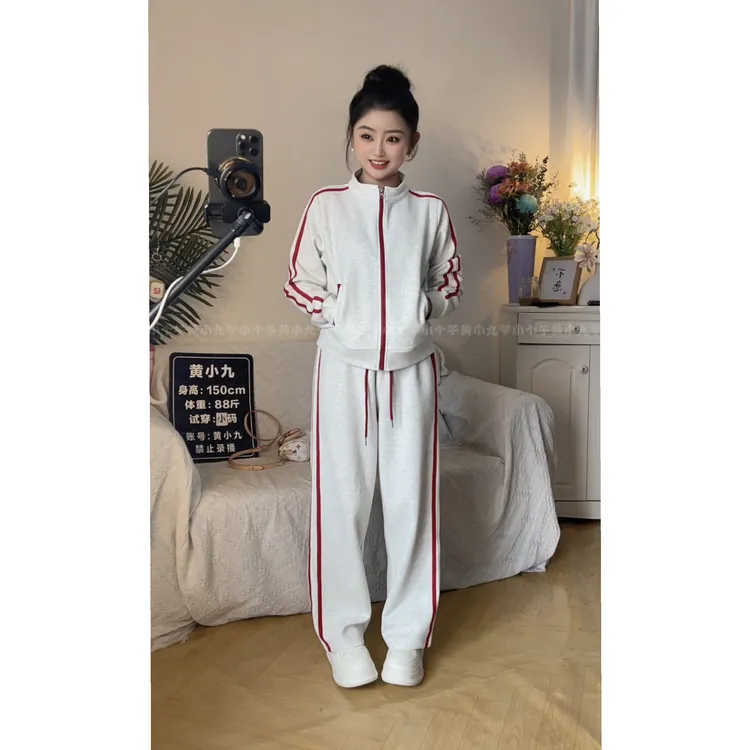 4156新款秋休闲运动套装女时尚洋气减龄显瘦卫衣卫裤两件秋季