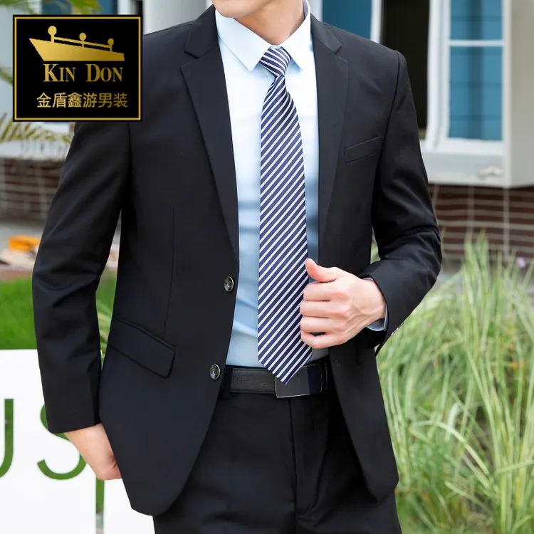 金盾休闲商务单西男职业正装结婚春春商务西装职场工装西服男士