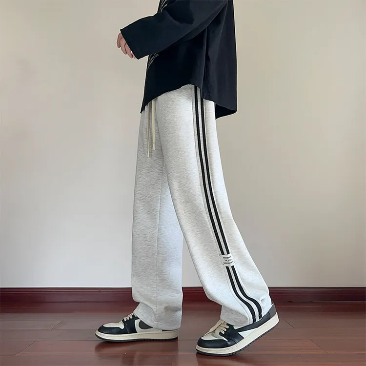 主推爆款折春夏时尚高街休闲裤男潮流宽松长裤卫裤直筒运动运动裤