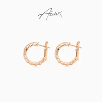 AIAX 镀K金 时尚轻奢简约小众个性气质蛇形耳环TSL1743