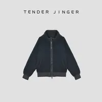 Tender Jinger｜绵羊毛混纺连帽摇粒绒外套T54HZZ50214