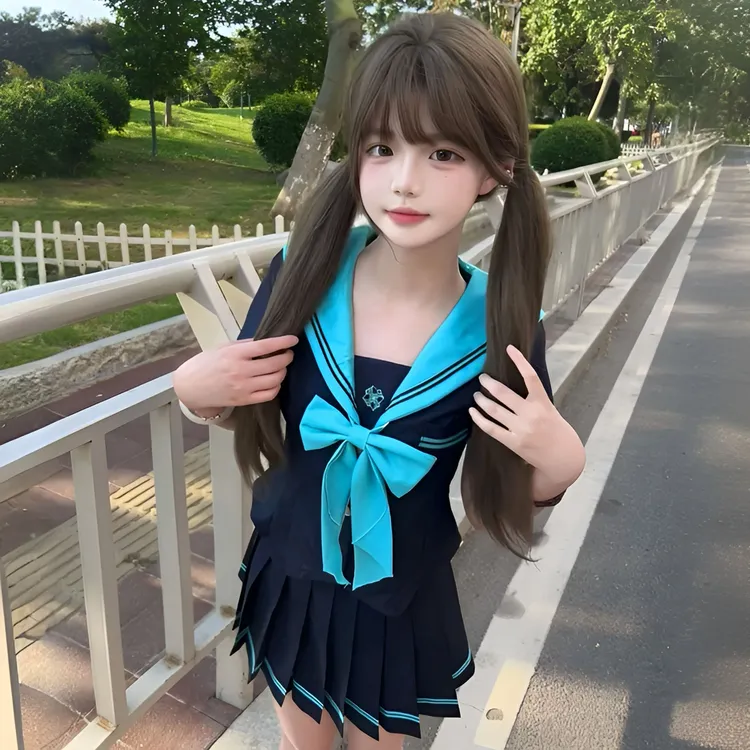 川海阁JK【青春期】原创JK制服套装夏季收腰水手服女日系学院风