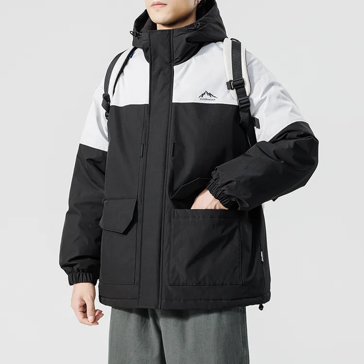 棉衣男冬季加厚防寒情侣棉袄户外防风冲锋衣外套美式潮牌潮流工装