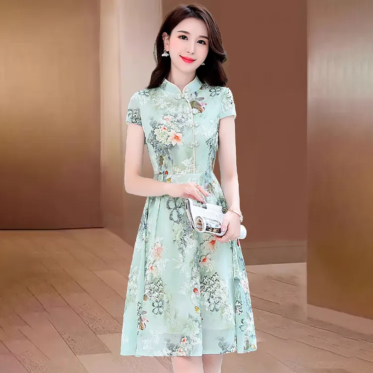 【可蓓儿】高考送考改良连衣裙女夏季2025新款年轻款气质高端新中式