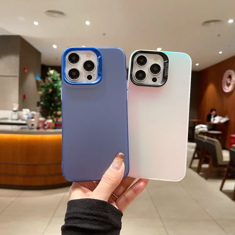 情侣苹果14手机壳轻奢全包iphone16promax彩银15/14pro/13/12简约