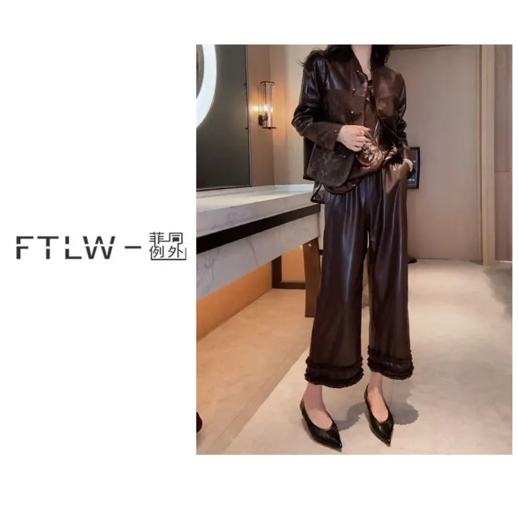 板熙FTLW-【轻奢系列】轻奢高级感气质时尚优雅女装裤子-3910