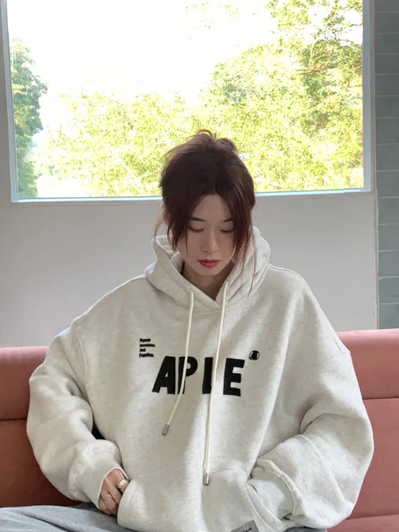 卫衣美式oversize连帽秋冬新款薄款加绒宽松慵懒风套头上衣外套女