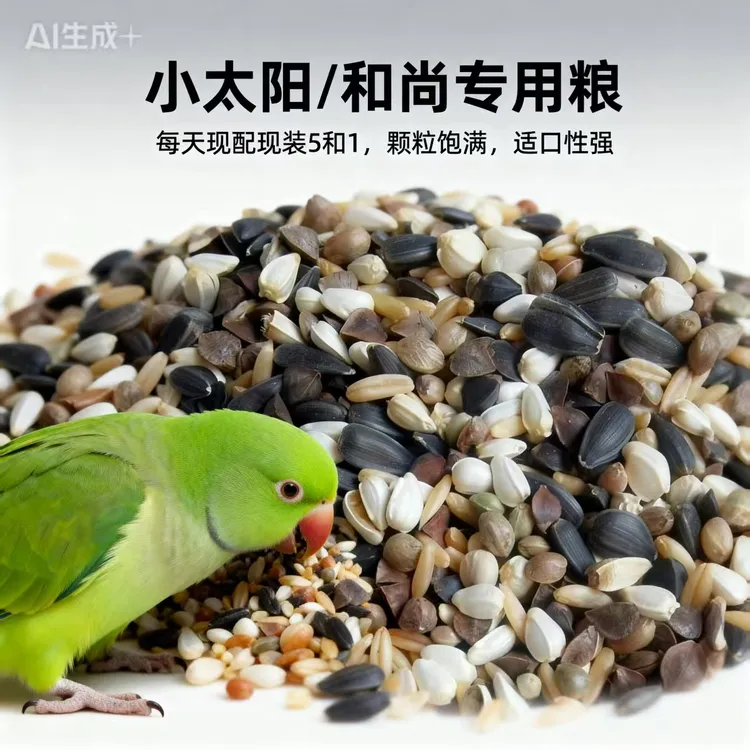 【冬季增肥粮】小太阳和尚金太阳玄凤牡丹混合营养鸟粮