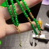 颈饰18K金镶嵌翡翠