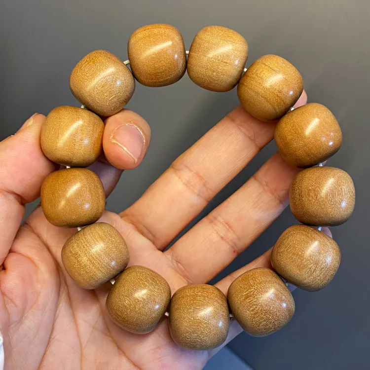 极品老山檀香沉水17*18mm13颗正区迈索尔老山檀精工老型桶珠手串