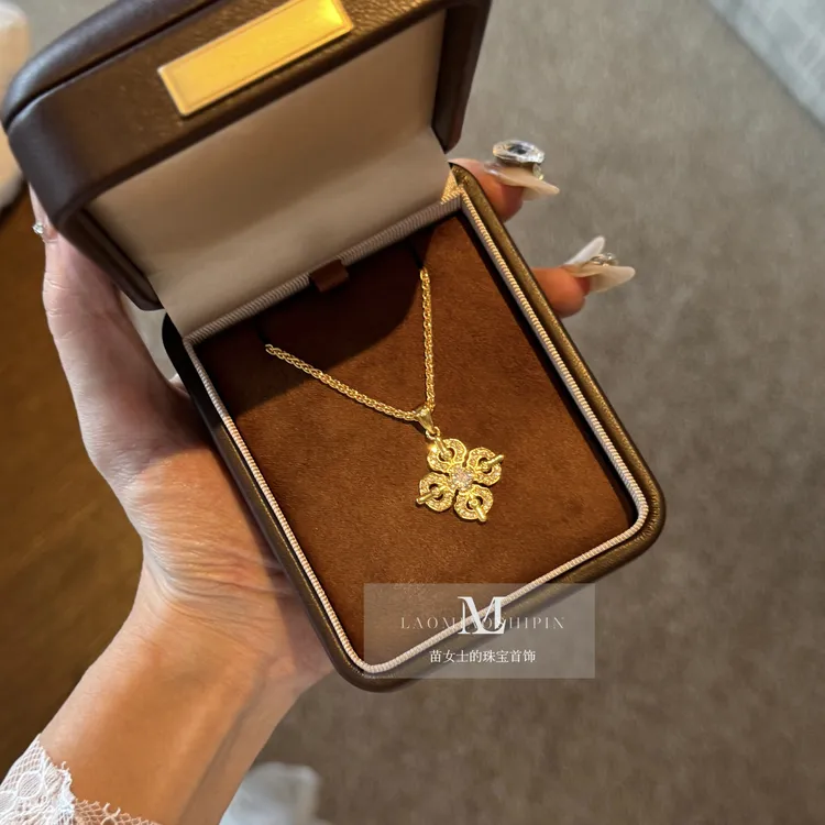 铜合金项链 十字金刚杵项链