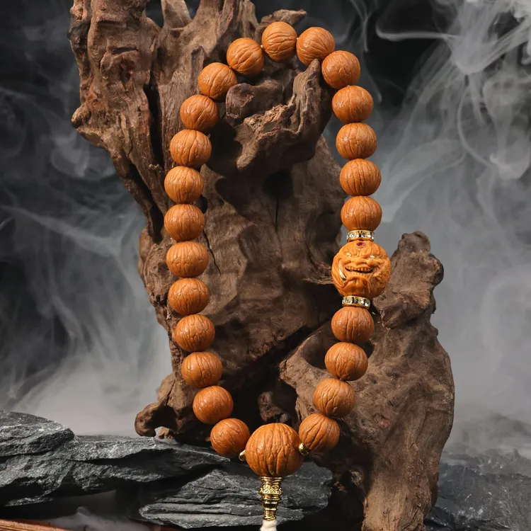 【狂野凤羽】原皮猴头核桃手串不服一切专属野路子猴头全品