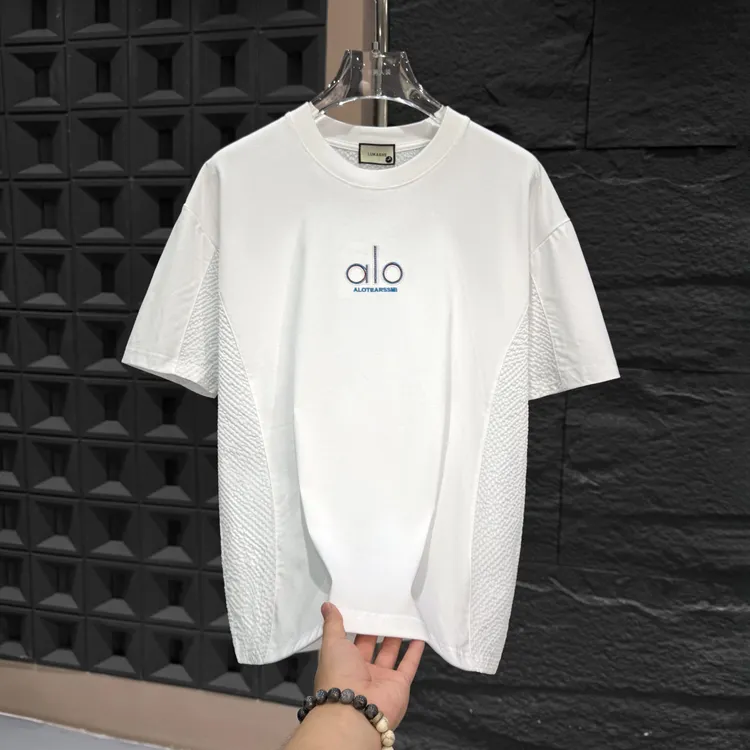 SP-A18520-夏季al家新款圆领上衣宽松宽松型复古T恤男装短袖户外