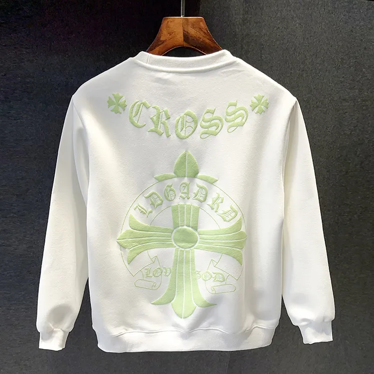 锡芝班拿秋季新款男士潮牌字母印花圆领套头时尚休闲百搭长袖卫衣