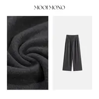 MOOI MONO"沄梦"显瘦气质时尚百搭双面绒全松紧腰休闲裤 K229Z53