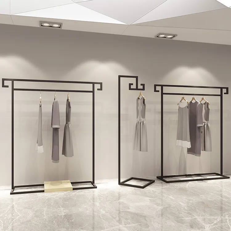 服装店展示架汉服落地展示架中式衣架旗袍服装秀禾婚纱女装服装架