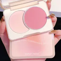 SWEET MINT双色腮红提亮肤色显白持久元气少女粉紫色裸妆自然腮红
