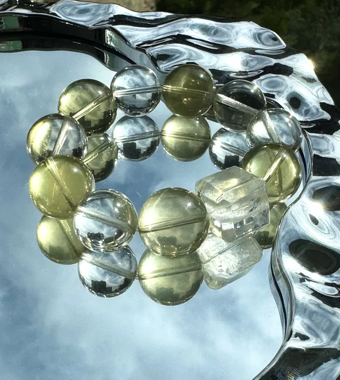 【八方来财】19mm黄水晶✖️17mm白水晶「rich rich rich」