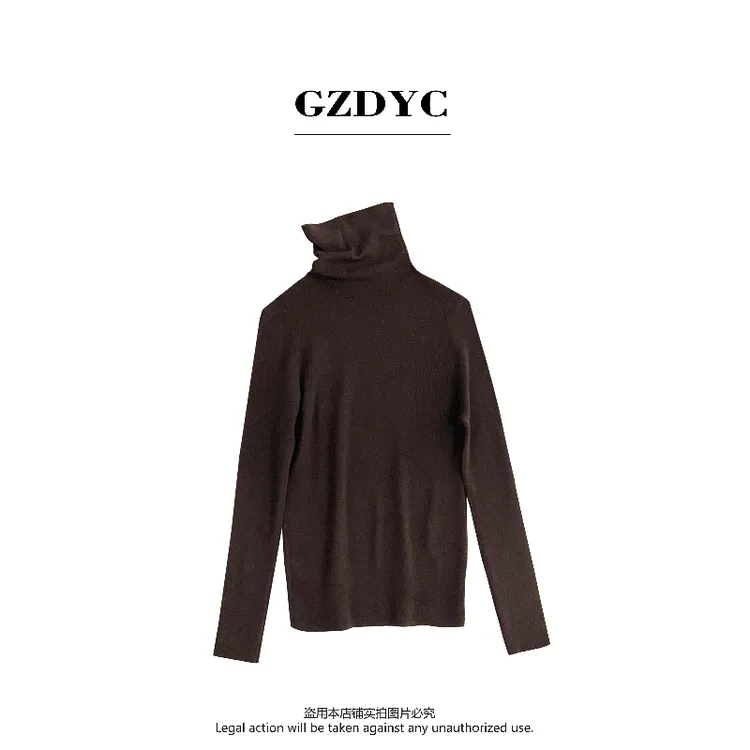 【鸽子的衣橱】针织高领打底衫美拉德纯色显瘦搭配王者修身保暖秋冬