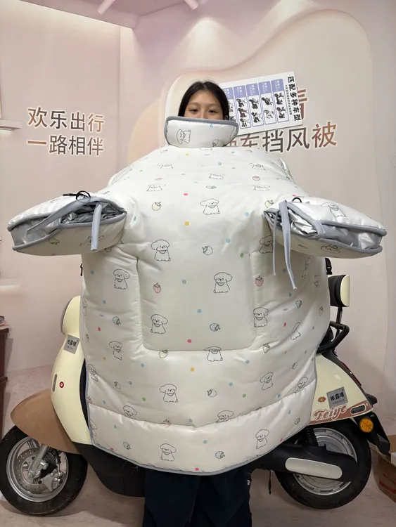 依露晴冬季加宽加厚加大防风防水耐磨带挡风被冬季加厚加绒防水