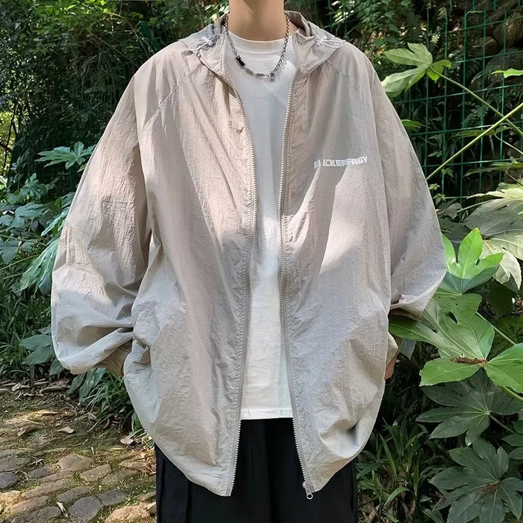 防晒衣服男夏天防紫外线冲锋衣户外钓鱼外套潮牌潮流夏季薄款夹克