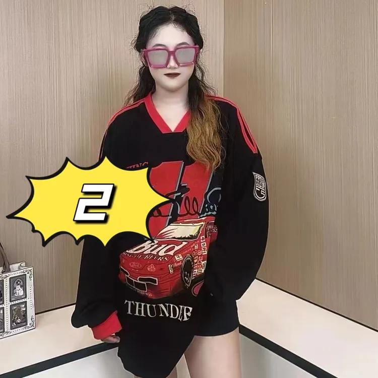 【1003.1004.1176.1020】莹莹夏季新款转身美丽卫衣