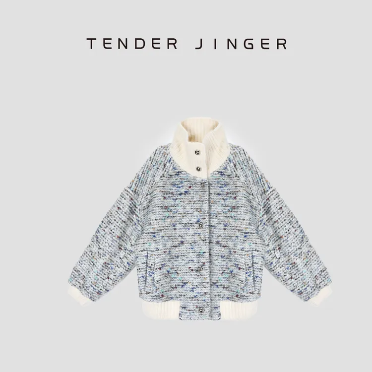Tender Jinger【黑标】混花色百搭休闲长袖针织外套T54YIL50067