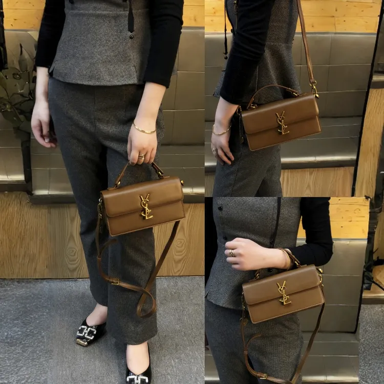 香港品牌简约摩卡小方包2025新款流行高级感通勤手提包单肩斜挎包