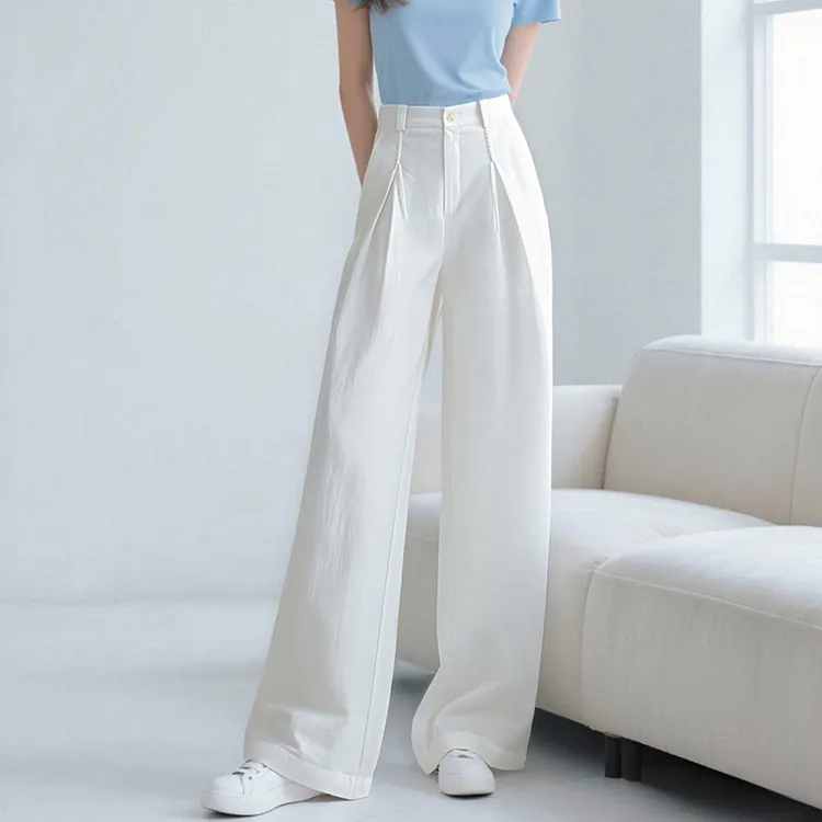 【断码清仓】百搭神裤2025夏裤子亚麻裤女25030345