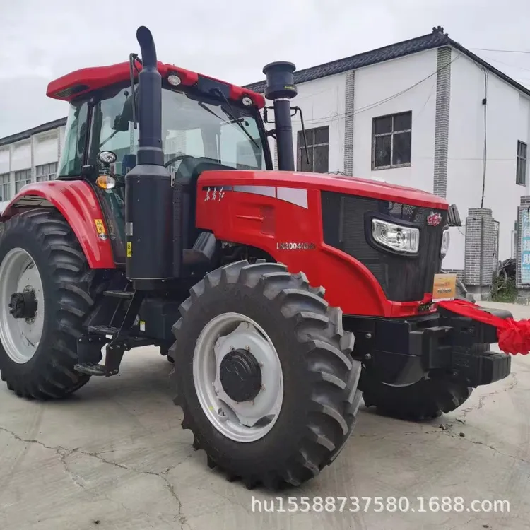 东方红LX1504大型轮式拖拉机雷沃1204梭式农用水旱两用旋耕犁地机