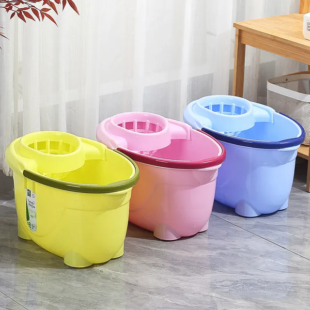 拖把桶家用地拖桶加厚老式免手洗拖地桶挤水墩布桶带静音轮拖布桶