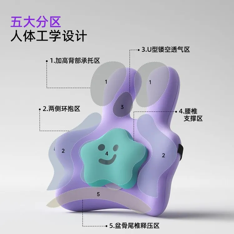 腰靠垫座椅护腰工位久坐神器办公室椅子靠背垫腰部支撑坐垫矫正