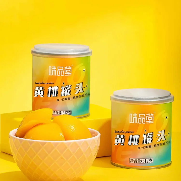 【味品堂】糖水黄桃罐头312g*6罐