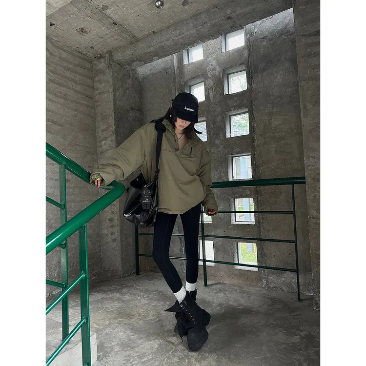 嘉仪【茉莉雪芽】两面穿Y羔毛外套