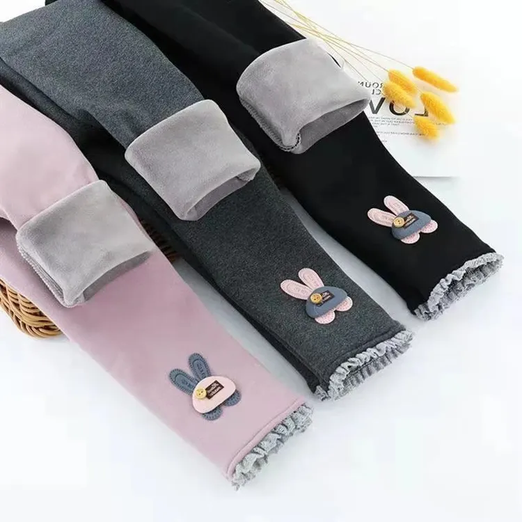 巴拉巴拉女童加绒打底裤儿童秋冬季外穿长裤宝宝中小童一体加厚裤