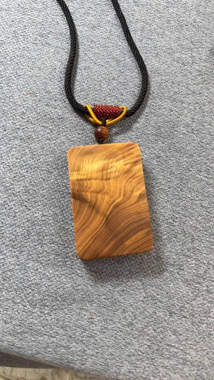 太行崖柏平安无事牌6.0x4.0x1.2