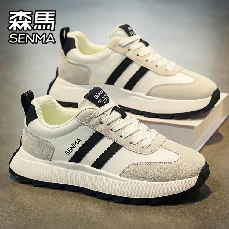 森马男鞋2026春季爆款百搭软底耐磨运动休闲鞋男士厚底增高阿甘鞋商品图