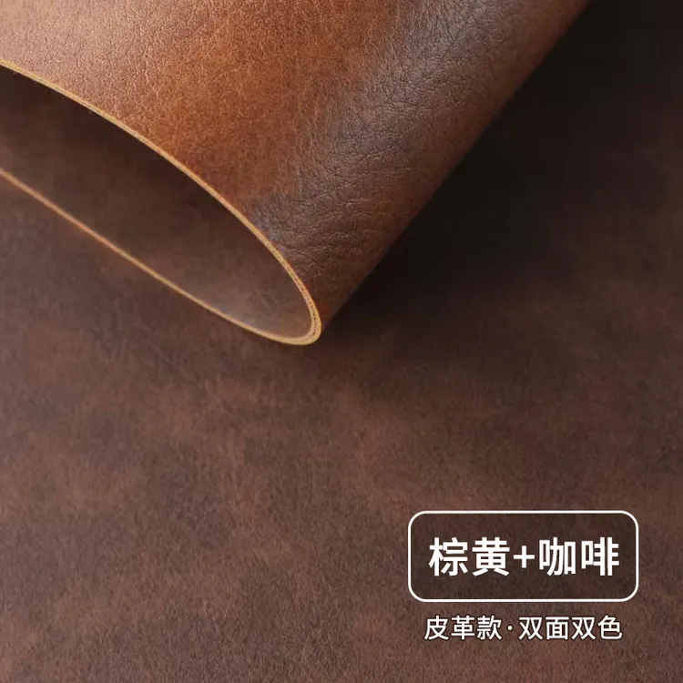 碳纤纹牛皮纹布纹高级感电脑办公桌垫复古防水鼠标垫免洗写字台桌