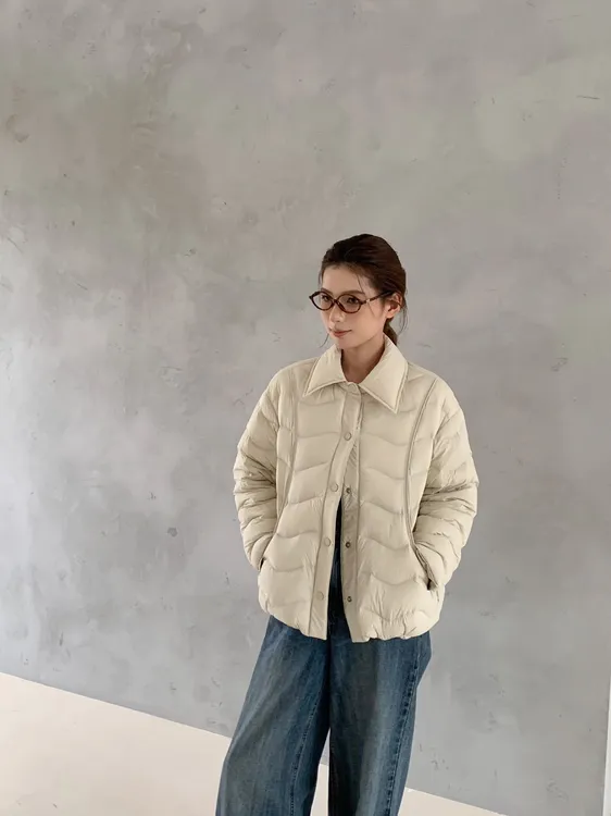 【85079-xhs】冬季新款泡芙轻薄款时尚休闲百搭情侣简约羽绒服