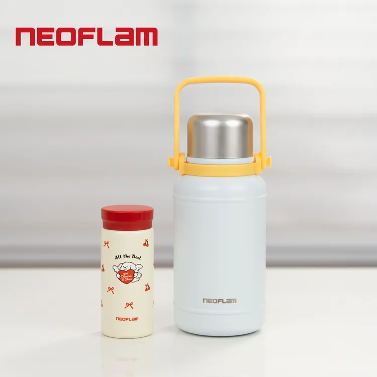 韩国Neoflam水杯组合保温壶口袋杯316不锈钢大容量外出水杯焖茶壶