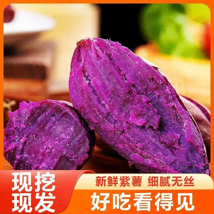 【到手9斤】新鲜紫薯紫心薯现挖地瓜番薯正宗红薯蔬菜蜜薯