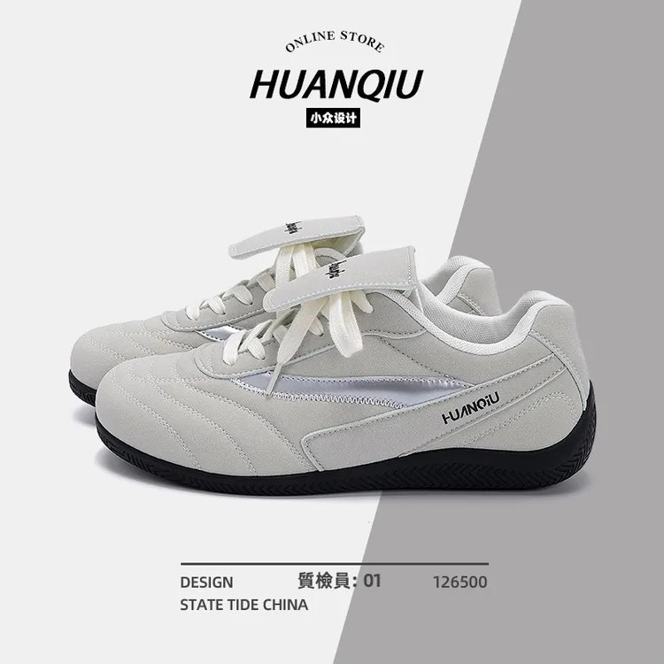 环球时尚秋季百搭潮流运动休闲德训鞋低帮小众透气男士复古赛车鞋