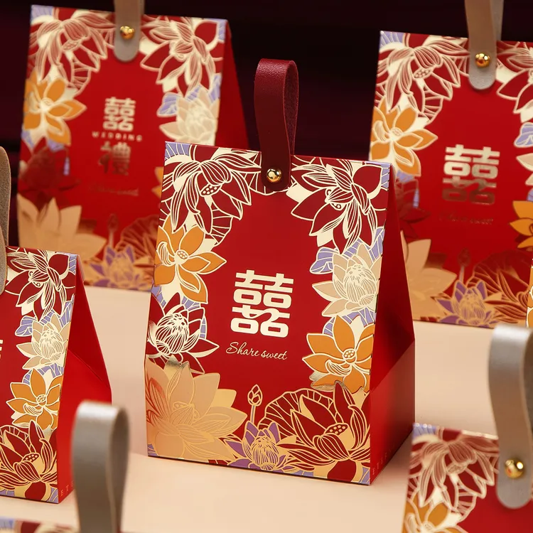 糖盒子结婚喜糖盒新款婚礼糖果包装盒空盒袋子伴手礼盒喜糖袋高级