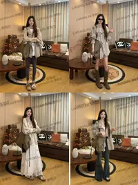 李明兰秋季新款长袖纯色女短外套时尚秋冬休闲宽松外套