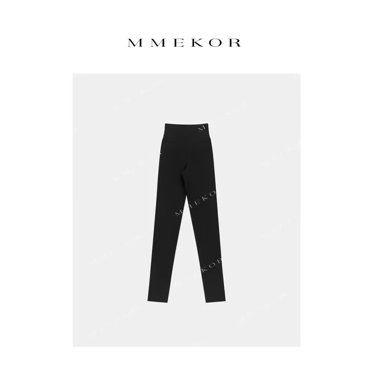 MMEKOR“加厚全能裤”2025新款秋款暗黑内啡肽时髦加绒打底裤 50092