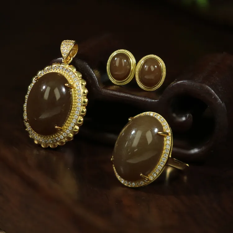 【凰一品】 和田玉糖料套装S925